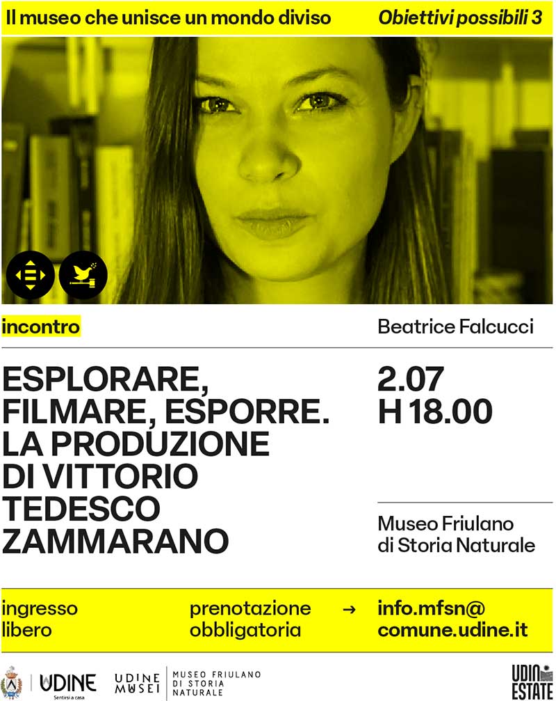 Volantino della conferenza di Beatrice Falcucci