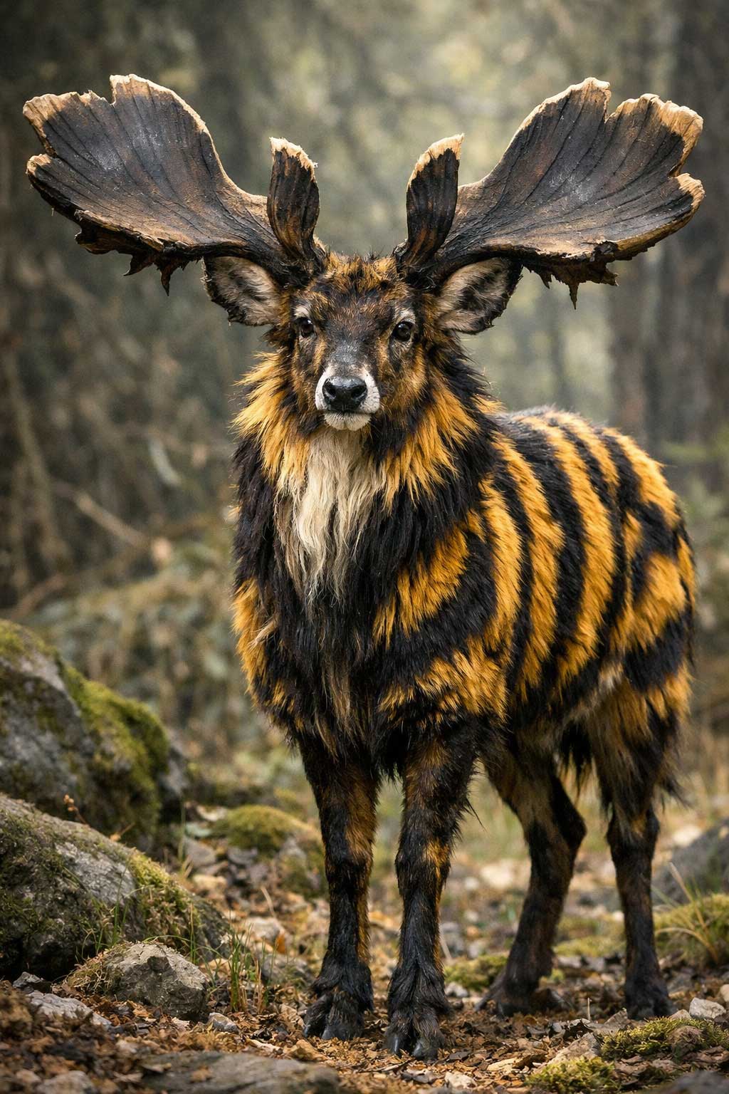 Ricostruzione iperrealistica di animale immaginario