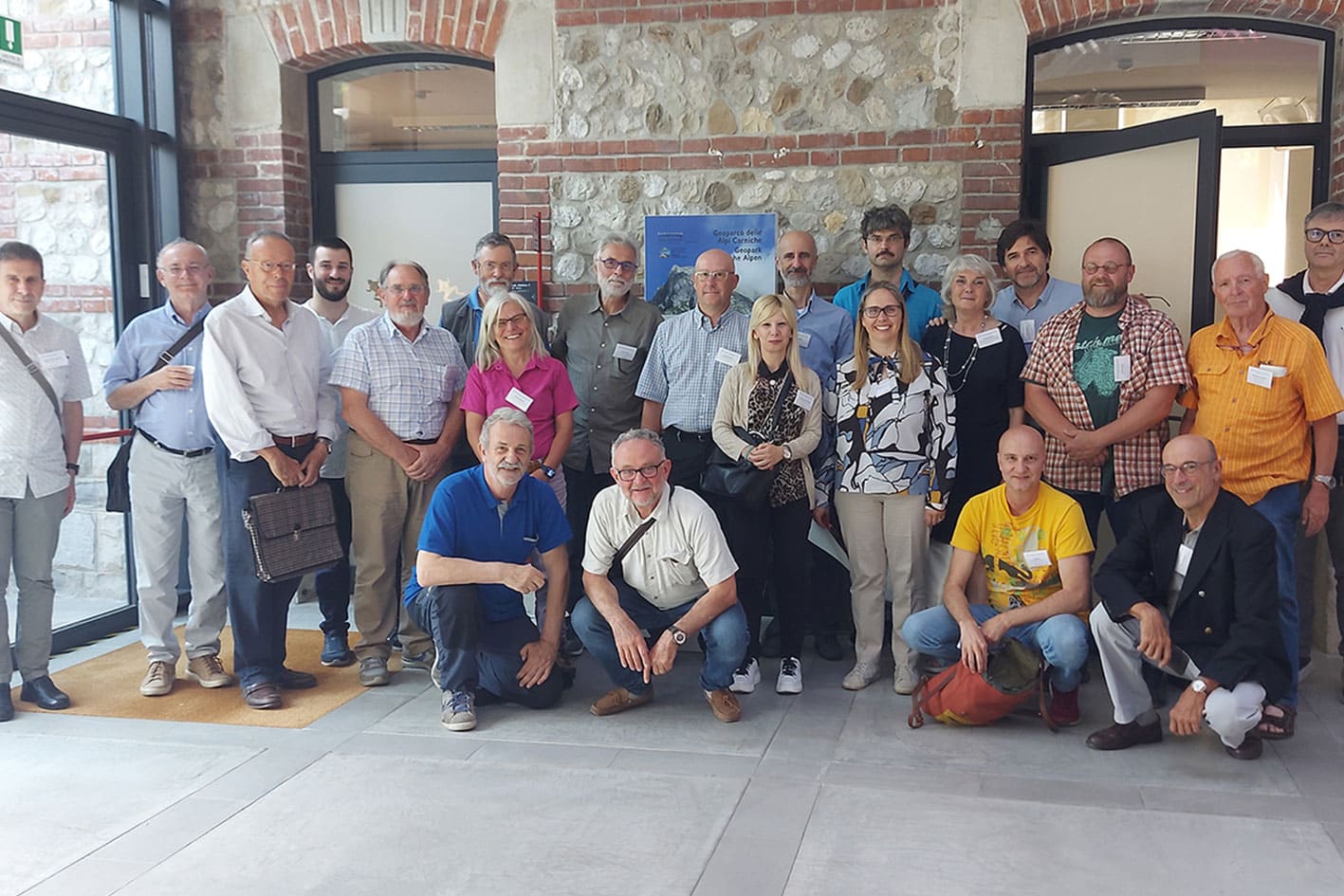 Immagine dei relatori del convegno 'GEOLOGY AND PALEONTOLOGY OF FRIULI AND ADJACENT AREAS. IN MEMORY OF LUCA SIMONETTO' organizzato al Museo nel giugno 2023