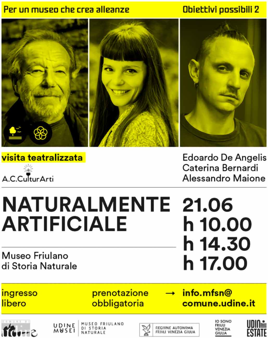 Naturalmente artificiale - 21.06 ore 10, ore 14.30, ore 17 - Museo Friulano di Storia Naturale