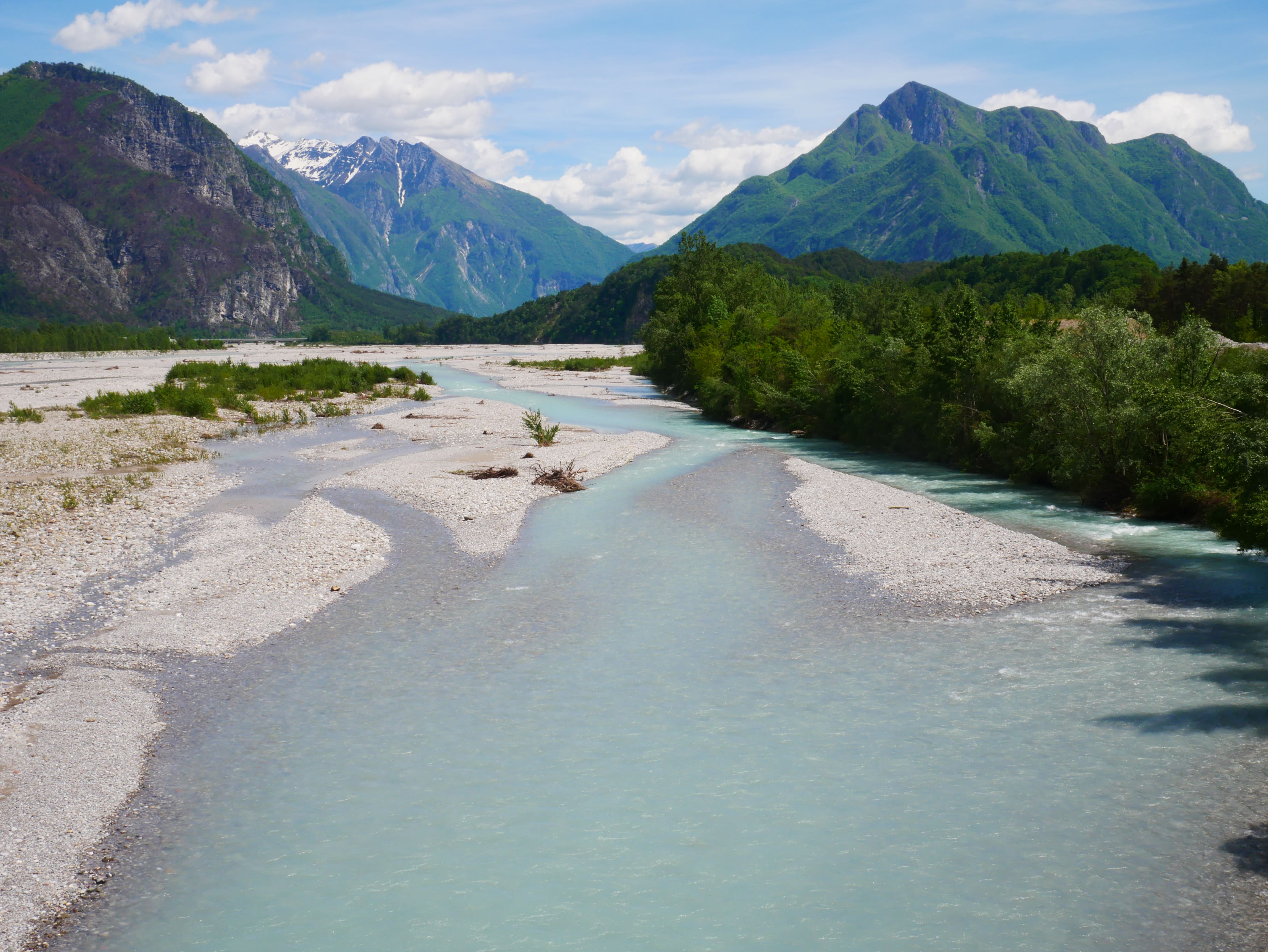 Fiume Tagliamento a Tolmezzo (Ud).